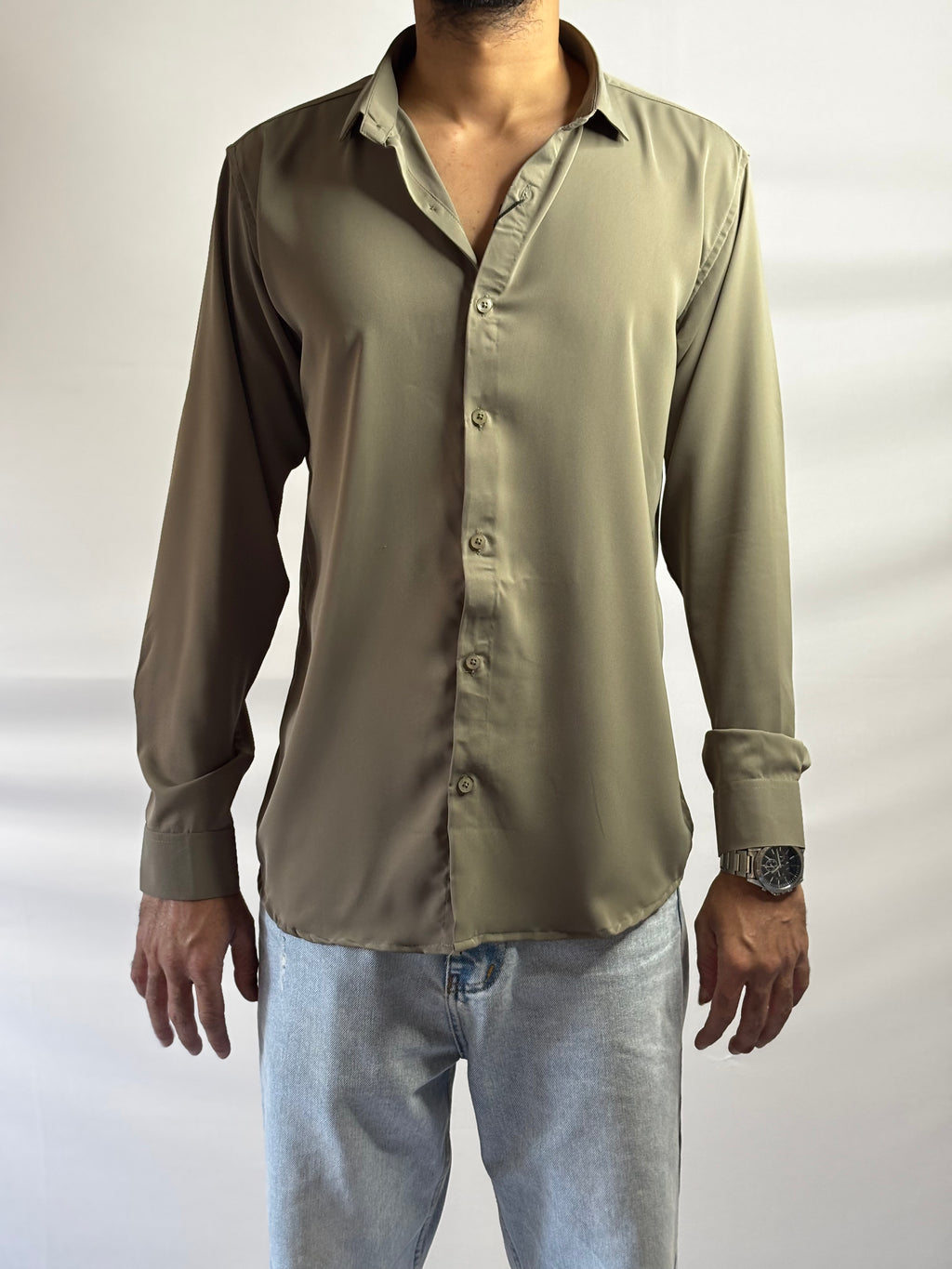 Refined Olive Shirt