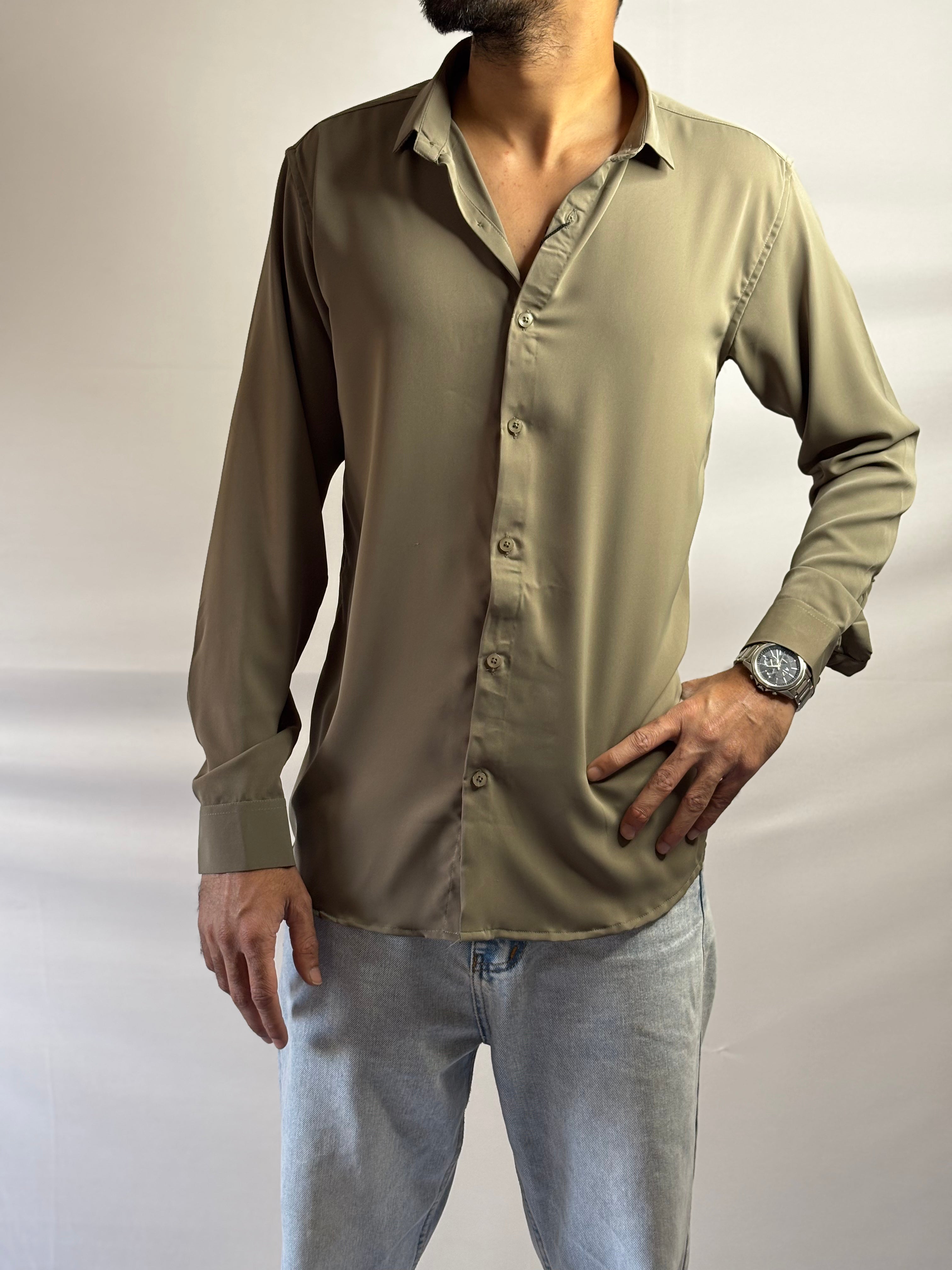 Refined Olive Shirt