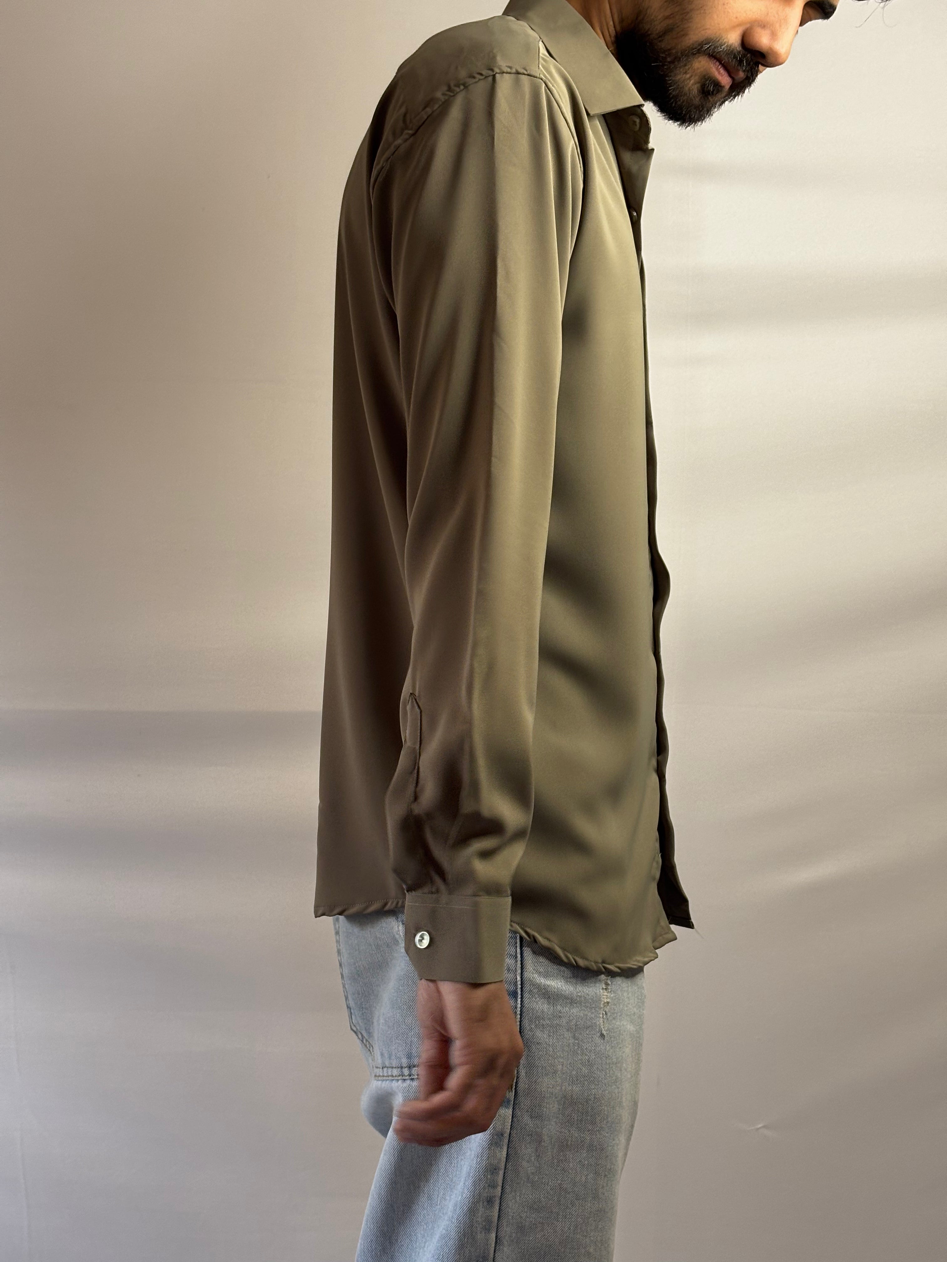 Refined Olive Shirt
