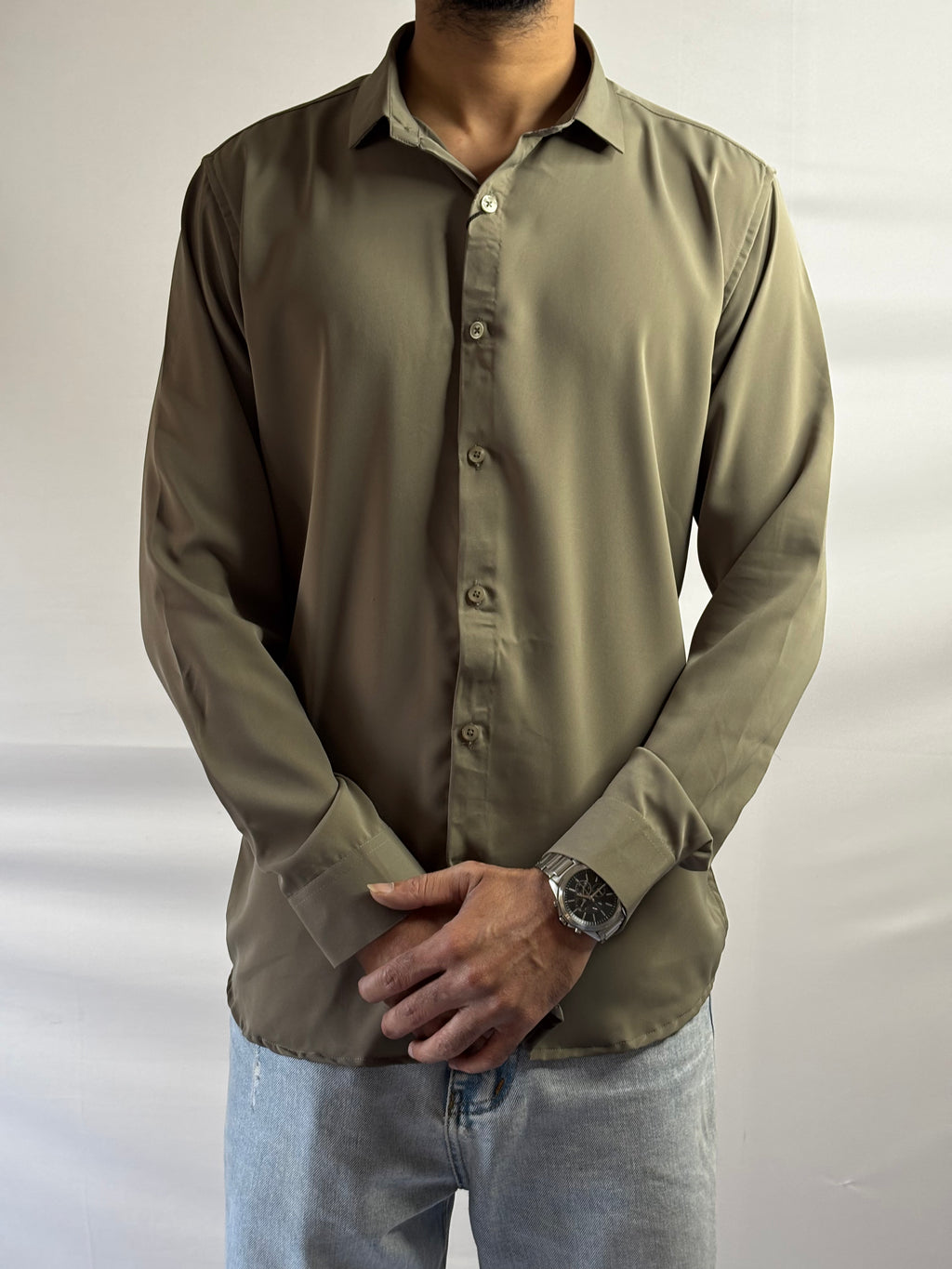 Refined Olive Shirt