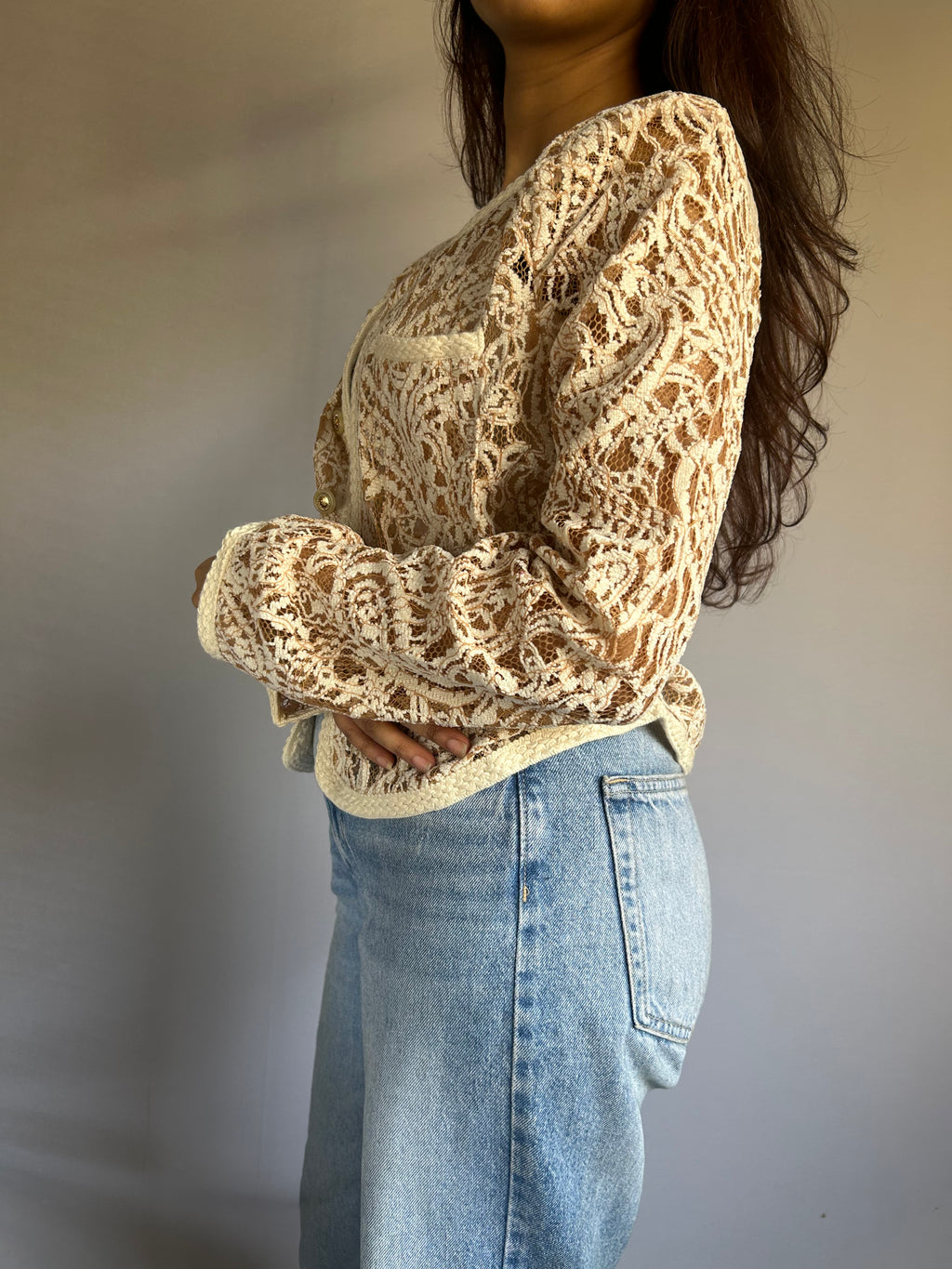 Korean style paisley Lace jacket