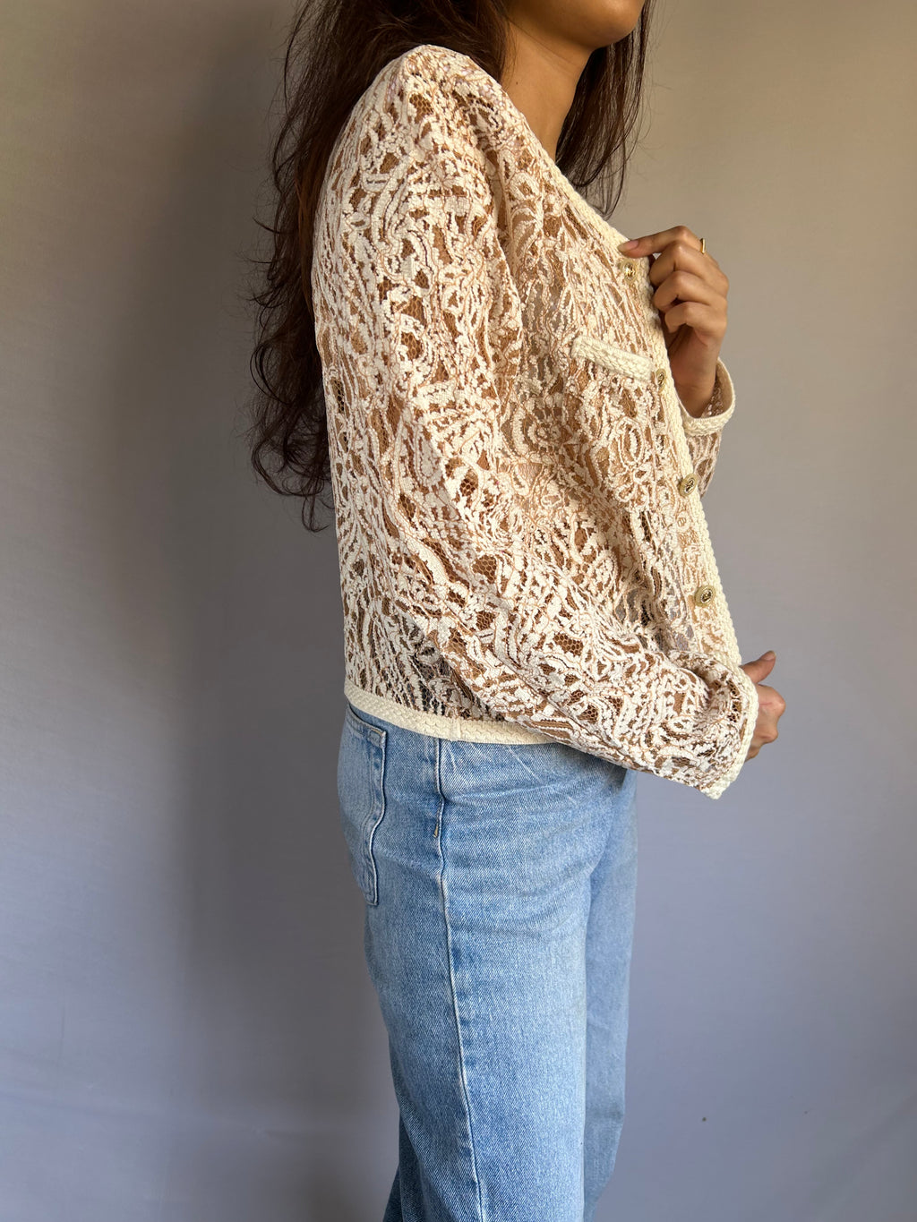 Korean style paisley Lace jacket