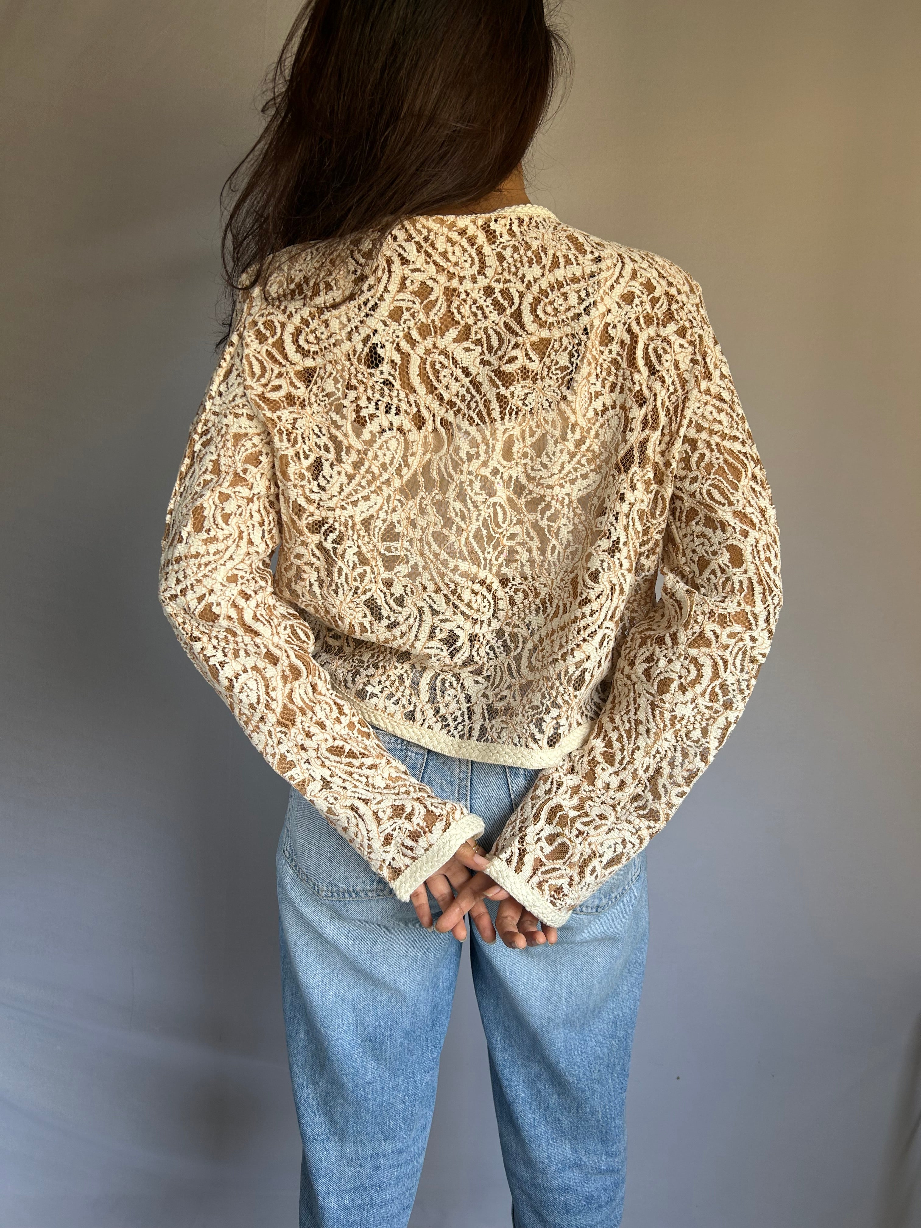 Korean style paisley Lace jacket