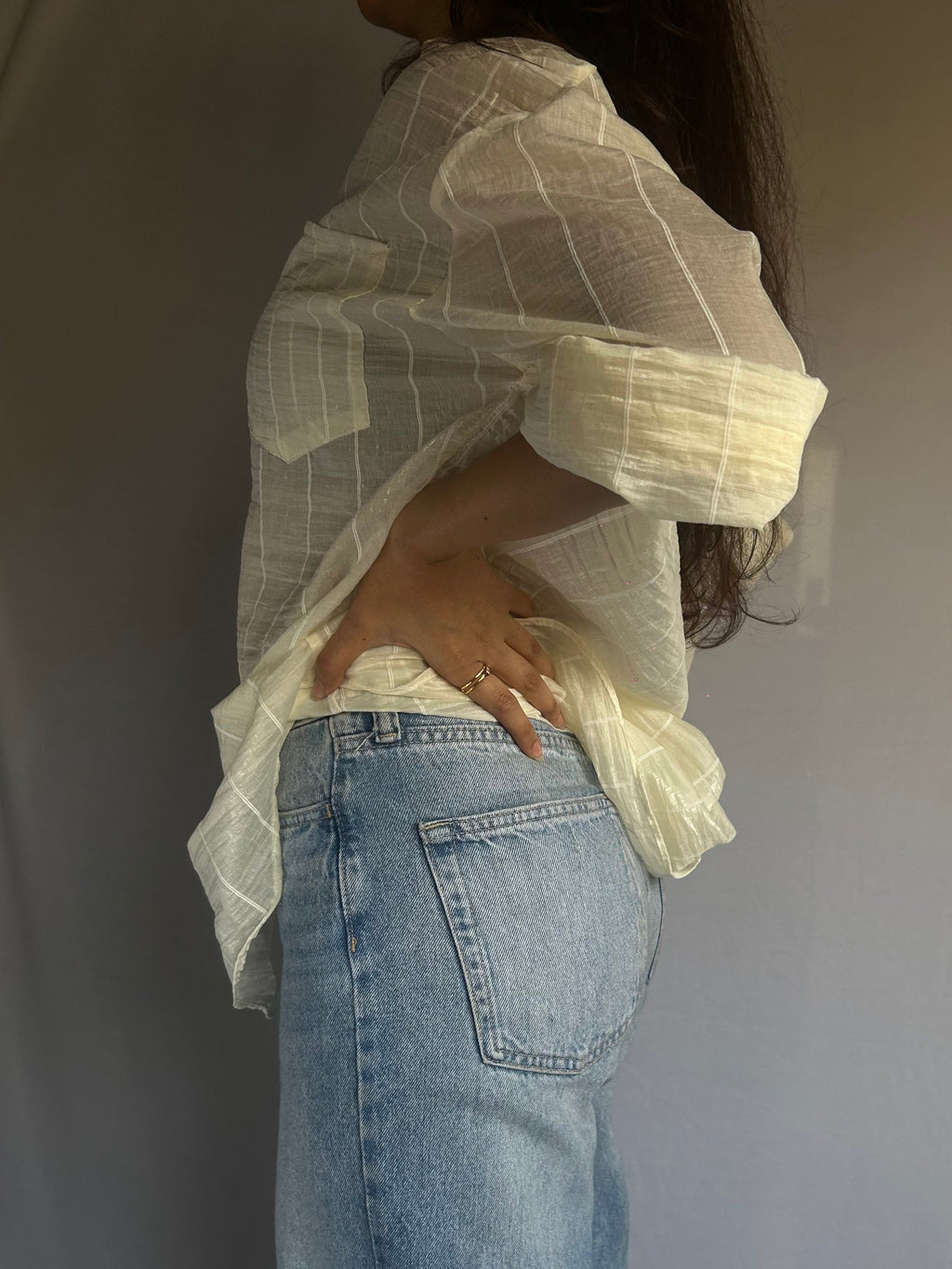 Pale Citrus Relaxed Shirt Summer
