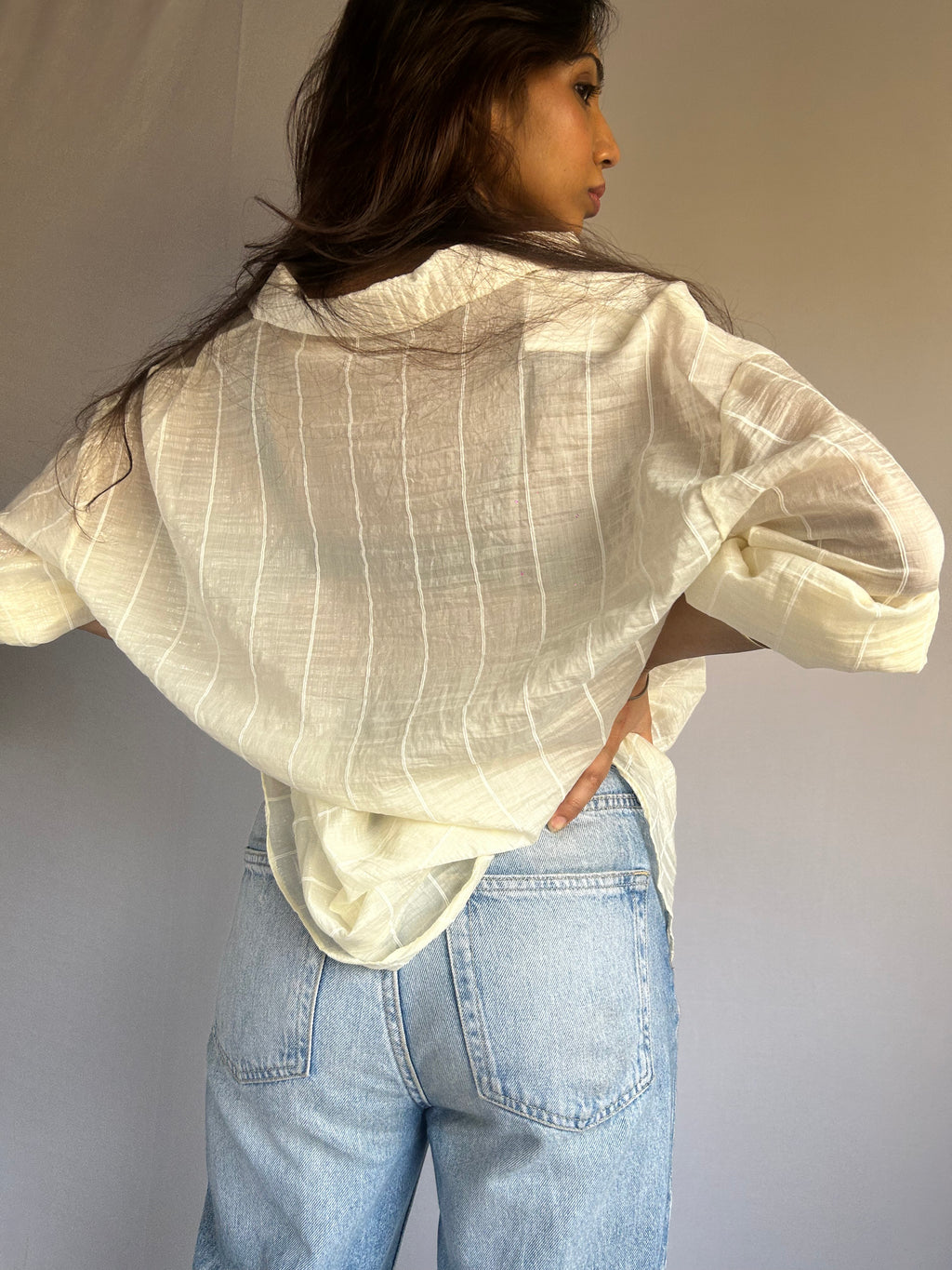 Pale Citrus Relaxed Shirt Summer