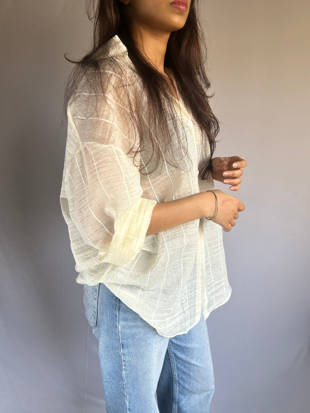 Pale Citrus Relaxed Shirt Summer