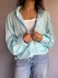Aqua Breeze Embroidered Shirt