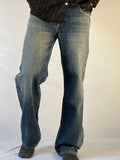 Vintage Wash Straight-Leg Jeans