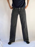 Graphite Straight-Leg Denim