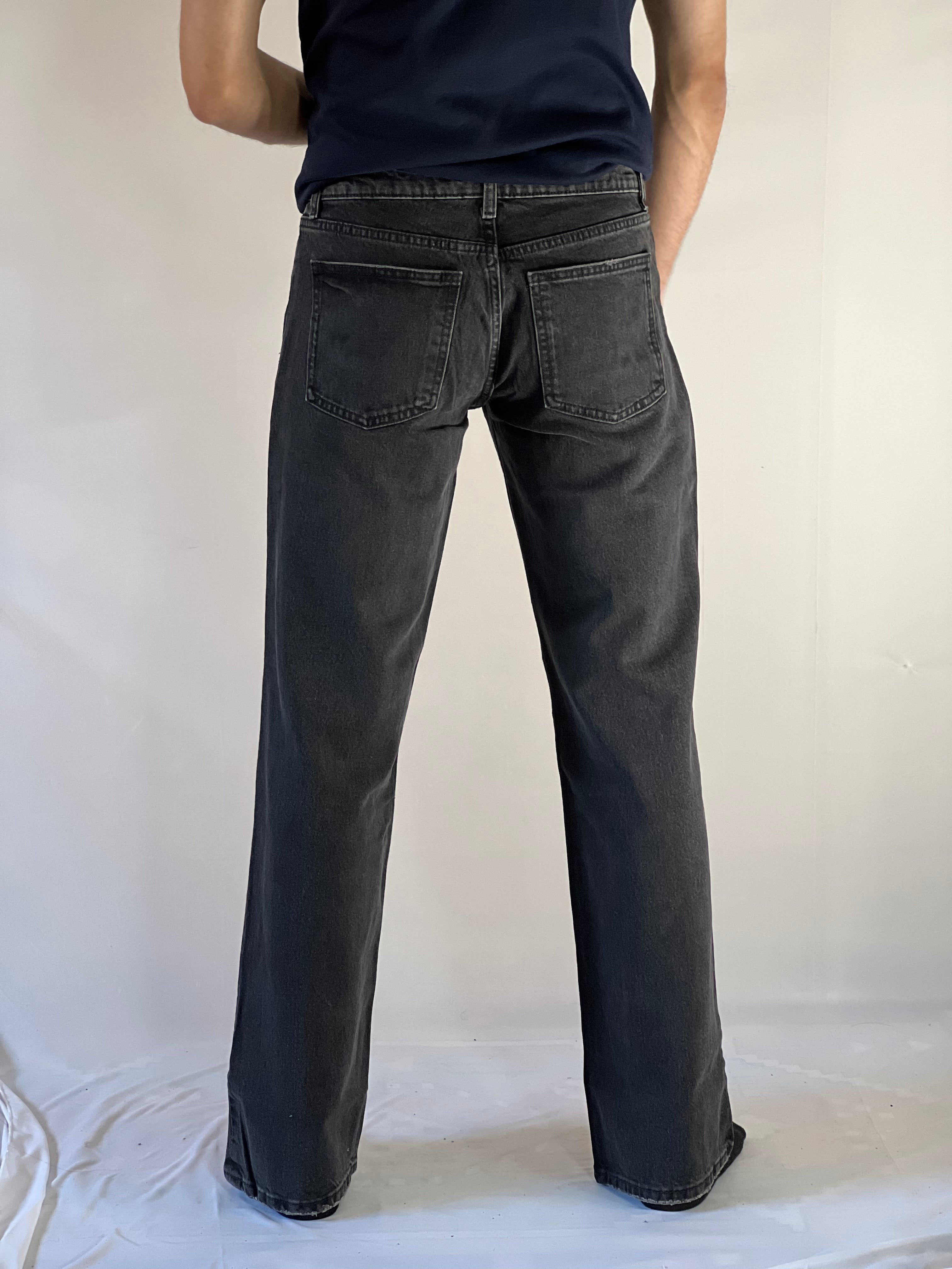 Graphite Straight-Leg Denim
