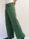 Vintage Forest Wide-Leg Denim