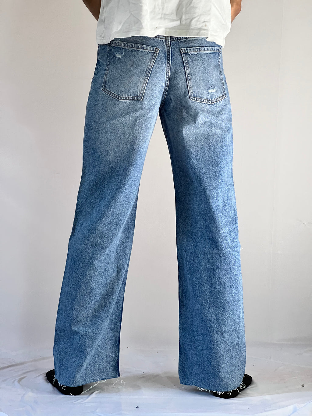 Rebel Cut Distressed Jeans