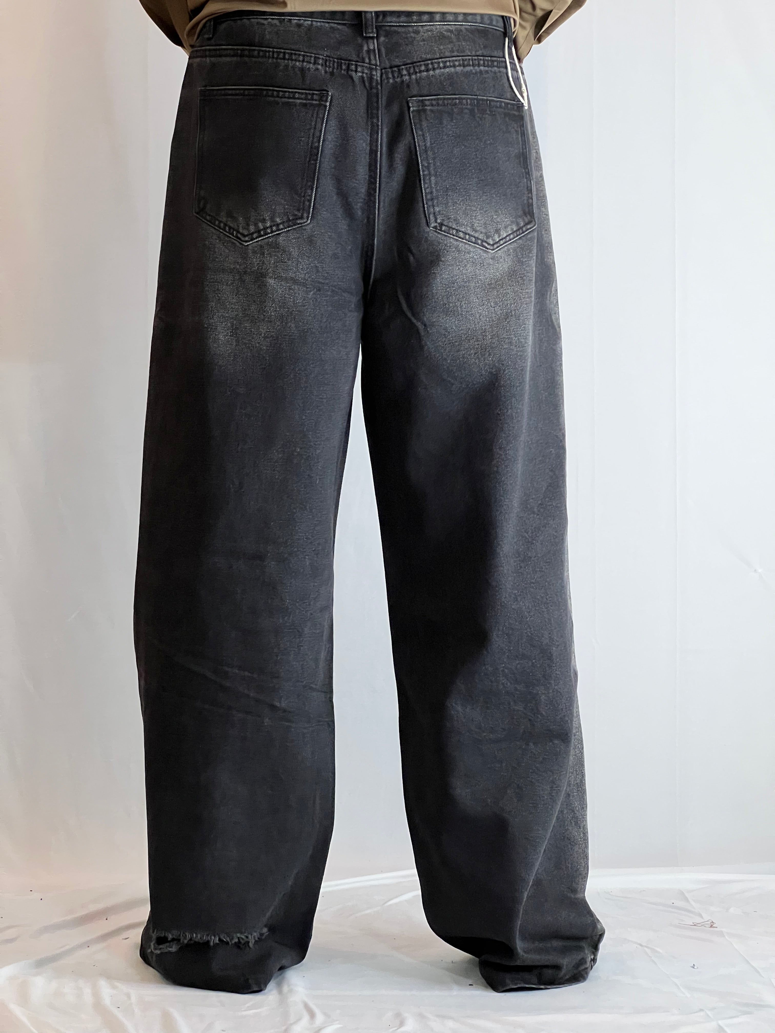 Shadow Luxe Distressed Denim-UNISEX